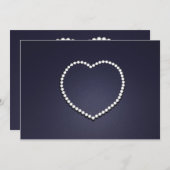 Carte coeur perlé (Devant / Derrière)