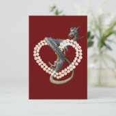 Carte Coeur perle de dragon de Chine orientale (Debout devant)