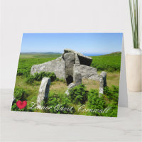 Cœur personnalisé Zennor Quoit Mégalithe Photo Cor