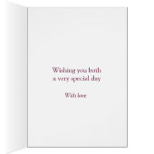 Carte coeur photo du 2e anniversaire du mariage Ga (Intérieur (Droit))