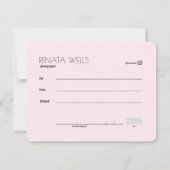 Carte cœur polka (Dos)