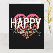 Carte Coeur Poster de animal de la Saint-Valentin (Fleur jaune)