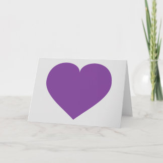 Carte Coeur pourpre