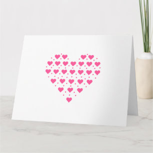 Carte Cœur rose