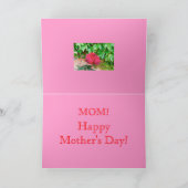 Carte Coeur Rose de la fête des mères (Intérieur)