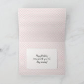 Carte Coeur rose doux 16 Balloon d'anniversaire (Intérieur)