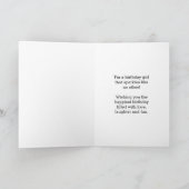 Carte Coeur rose et or Joyeux 14e anniversaire fille (Intérieur)