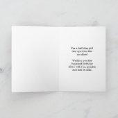 Carte Coeur rose et or rayé 9e anniversaire (Intérieur)