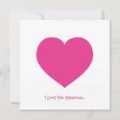 Carte Cœur rose Je t'aime parce que... Note d'amour spéc (Devant)