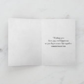 Carte Coeur Rose Mariage rose (Intérieur)