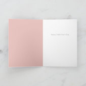 Carte Coeur rose vif Je t'aime Saint-Valentin (Intérieur)