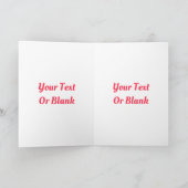 Carte Coeur Rose vintage (Intérieur)