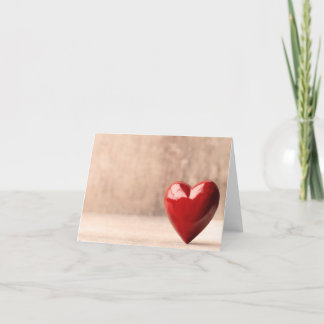 Carte Coeur rouge.