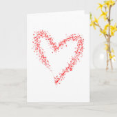 Carte Cœur Rouge (Fleur jaune)