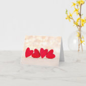 Carte Coeur rouge (Fleur jaune)