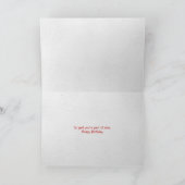 Carte Coeur rouge avec empreintes de pattes de chien (Intérieur)