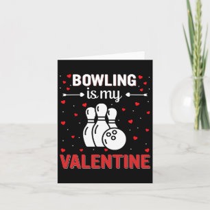 Carte Cœur rouge Cupidon Amour Graphique Bowling Est Mon