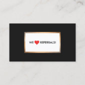 Carte coeur rouge de référence client (Devant)