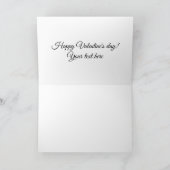 Carte Coeur rouge mignon amour couple minimaliste élégan (Intérieur)