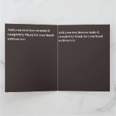 Carte Cœur Rouge Rose Brun Glossy Beau Valentin (Intérieur)