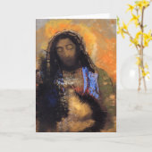 Carte Coeur sacré d'Odilon Redon- (Fleur jaune)