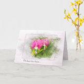 Carte Coeur saignant (Fleur jaune)