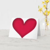 Carte coeur sur papier (Fleur jaune)