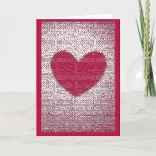 Carte Coeur Texture Anti Valentine (Devant)