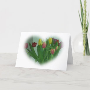 Carte Coeur Tulip