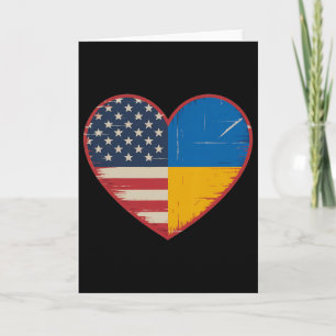 Carte Cœur Usa Ukraine - Double Nationalité 1 