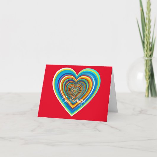 Carte Coeur valentin multicolore Thunder_Cove (Devant)