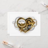 Carte Coeur vapeur avec un manomètre (Devant/Arrière en situation)