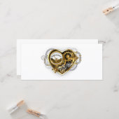 Carte Coeur vapeur avec un manomètre (Devant/Arrière en situation)