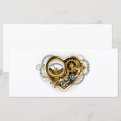 Carte Coeur vapeur avec un manomètre (Devant / Derrière)