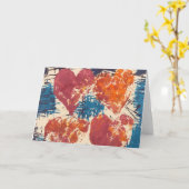 Carte Coeurs (Fleur jaune)