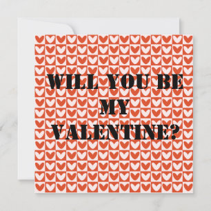 Carte Coeurs à damiers rouges et blancs Valentine motif
