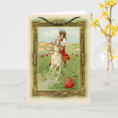Carte Coeurs antiques 1 (Fleur jaune)