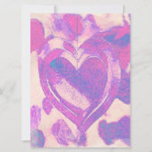 Carte Coeurs aquarelle (Devant)