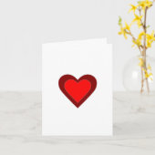 Carte Cœurs Brun Rouge Saint Valentin 4Jojo (Fleur jaune)