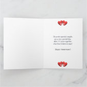 Carte Coeurs coralliens du 35e anniversaire (Intérieur)