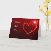Carte Cœurs d'amour (Fleur jaune)