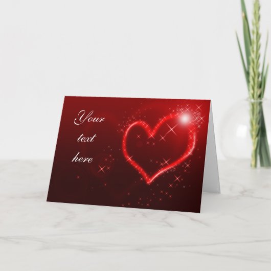 Carte Cœurs d'amour (Devant)