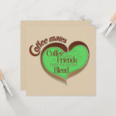 Carte Coeurs de café (Devant/Arrière en situation)