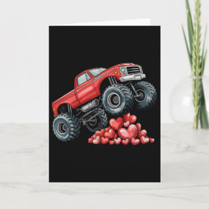 Carte Cœurs de camion monstre de la Saint-Valentin pour
