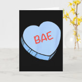 Carte Cœurs de conversation «bae» pour la Saint-Valentin (Fleur jaune)