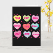 Carte Cœurs de conversation d'argot branché Saint-Valent (Fleur jaune)