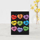 Carte Cœurs de conversation de la Saint-Valentin Candida (Fleur jaune)