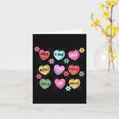 Carte Coeurs de conversation Valentine espagnole Feliz S (Fleur jaune)