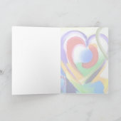 Carte Cœurs de couleur numérique - Personnaliser (Intérieur)