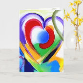 Carte Cœurs de couleur numérique - Personnaliser (Fleur jaune)